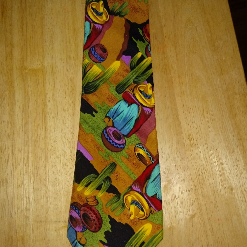 D'em Crazy Neck Tie Mexican Siesta
